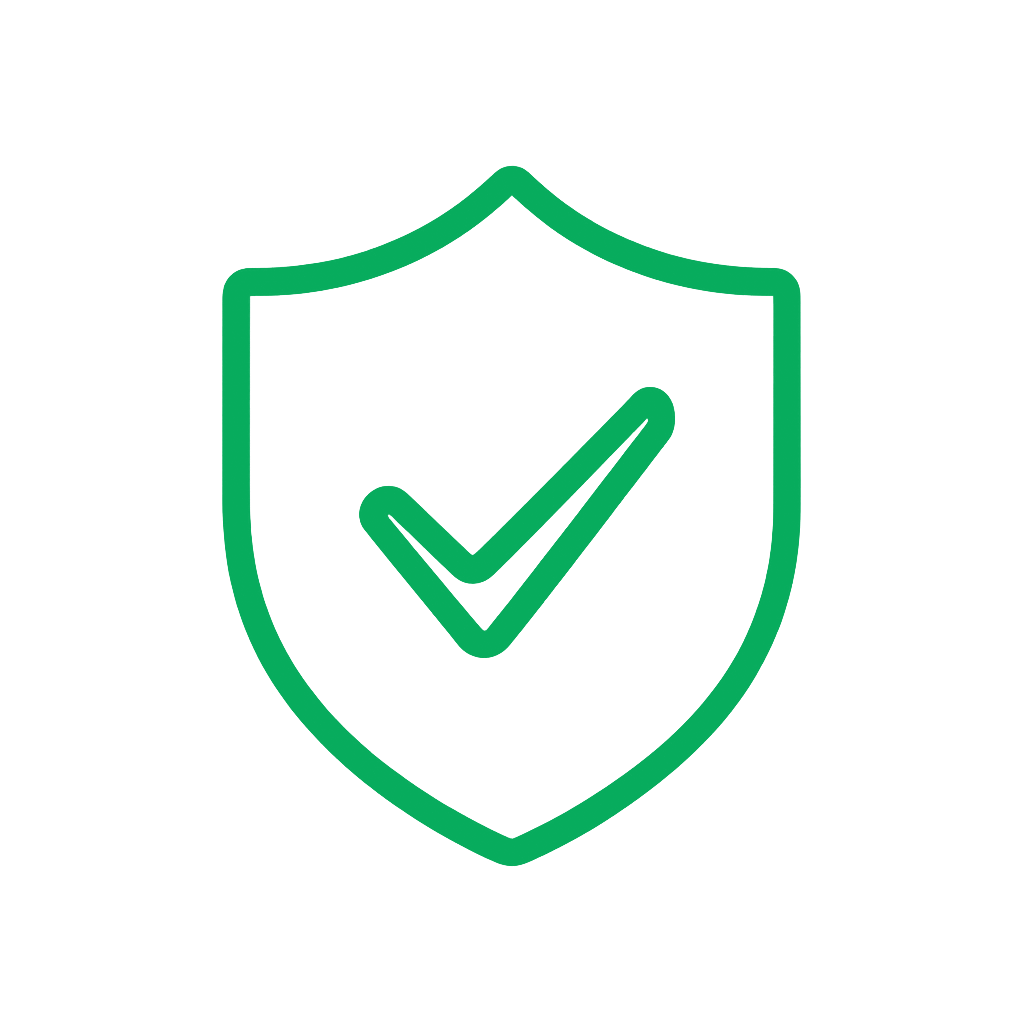 Icono de escudo de protección - Control total de tus datos